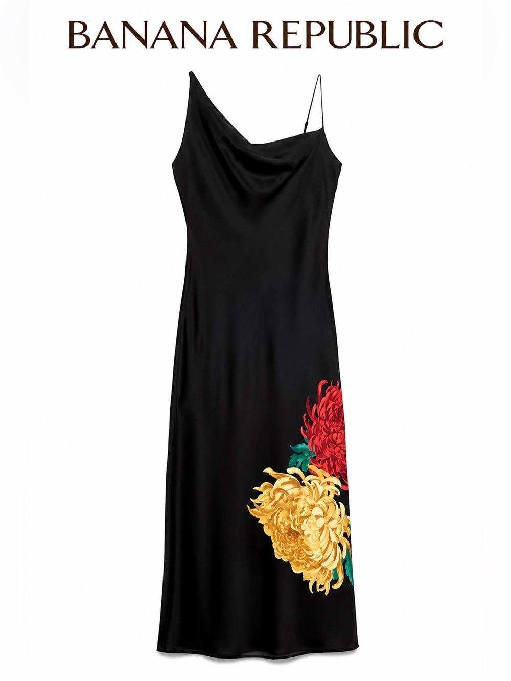 NWT Banana Republic Floral Bias Cut Maxi Dress Medium Elegant Wedding Guest
